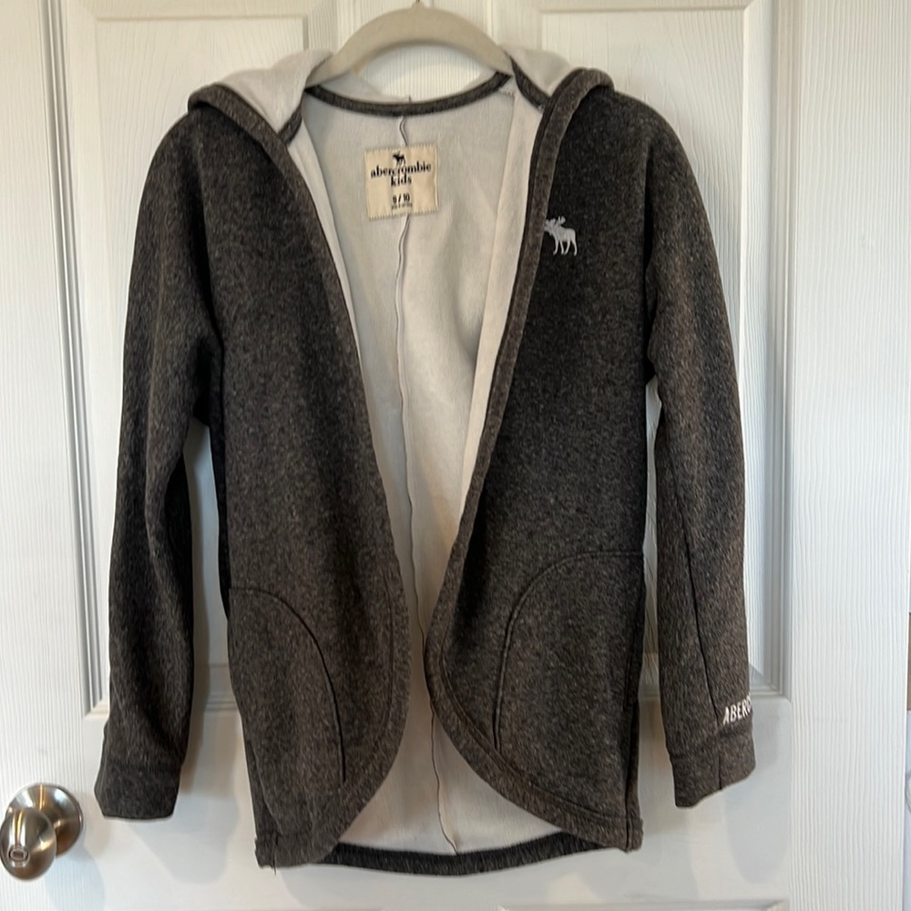 Abercrombie Kids Gray Hoodie Pullover Sweatshirt